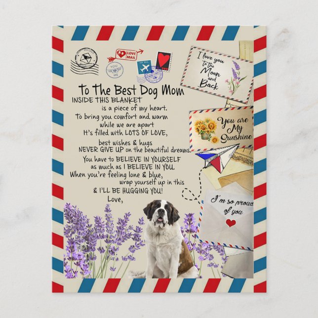 Flyer Para O Meu Cachorro Mãe Presente, Presente De Sobr (Frente)