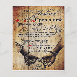Flyer Para o meu marido Carta Para Marido Decoraçã