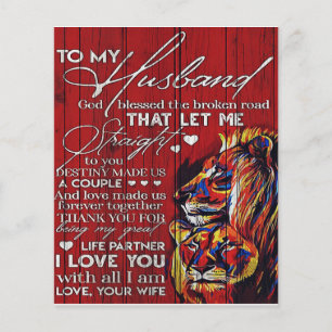 Flyer Para o meu marido presente, melhor presente de fé