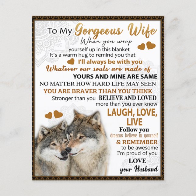 Flyer Para o presente de aniversário da minha esposa de  (Frente)