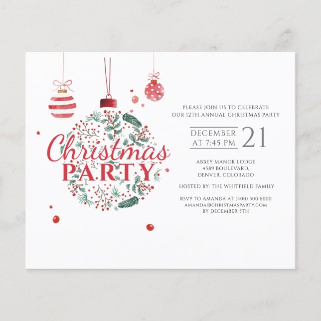 Flyer Partido Verde Vermelho de Natal (Frente)