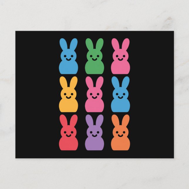 Flyer Páscoa Dia Coelhinho Ovos Xadrez Leopardo (Frente)