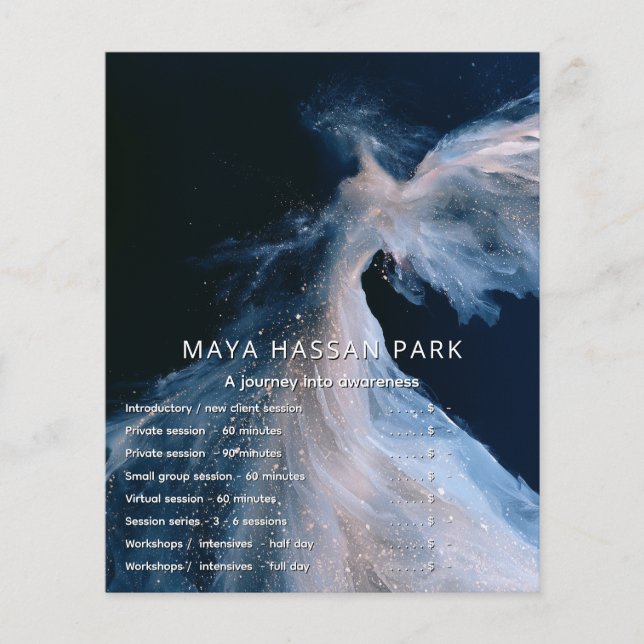 Flyer Passagem Celestial | Anjo Alado (Frente)