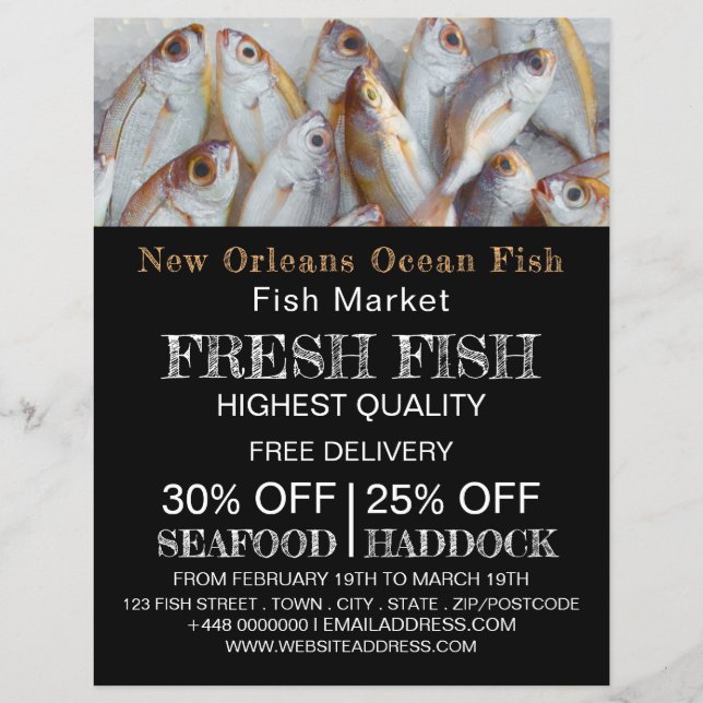 Flyer Peixes Pequenos, Fishmonger/Esposa, Anúncio No Mer (Frente)