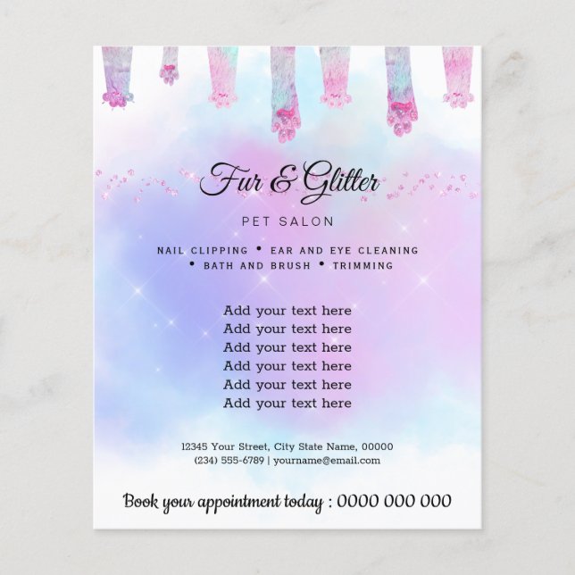 Flyer Peles e talho de animais (Frente)