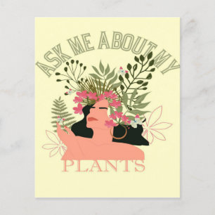 Flyer Pergunte Sobre Minhas Plantas   Presente Para Mamã