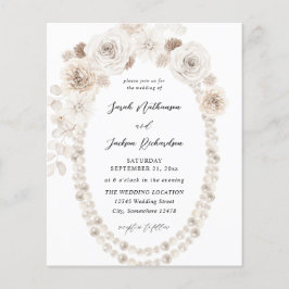 Flyer Pérolas Orçamentárias e Casamento Floral Branco