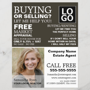 Flyer Personalised Photograph, Realtor, Estate Agent