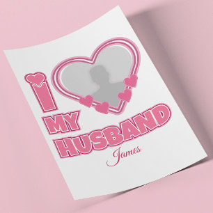 Flyer Personalizado Eu Amo Meu Marido - Adicionar Fotogr
