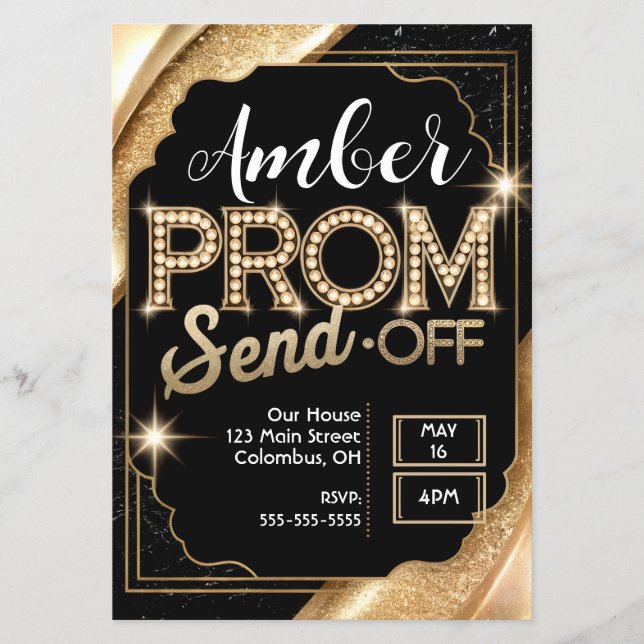 Flyer Personalizar BAILE DE FORMATURA SEND-OFF Espumante (Frente)