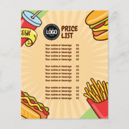 Flyer Personalizar Logotipo de Negócios | Tema Hambúrgue