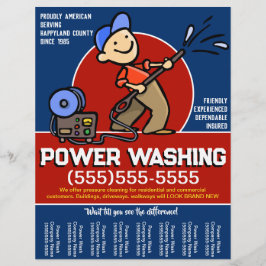 Flyer Personalizar. Promo de lavagem de energia com limp