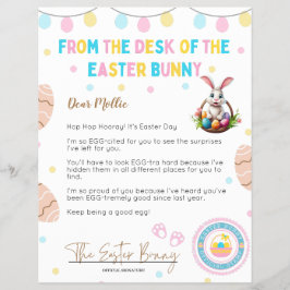 Flyer Personalized Kids Letter from Easter Bunny
