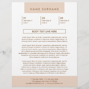 Flyer Pêssego Pastel 8.5x11 da tipografia simples