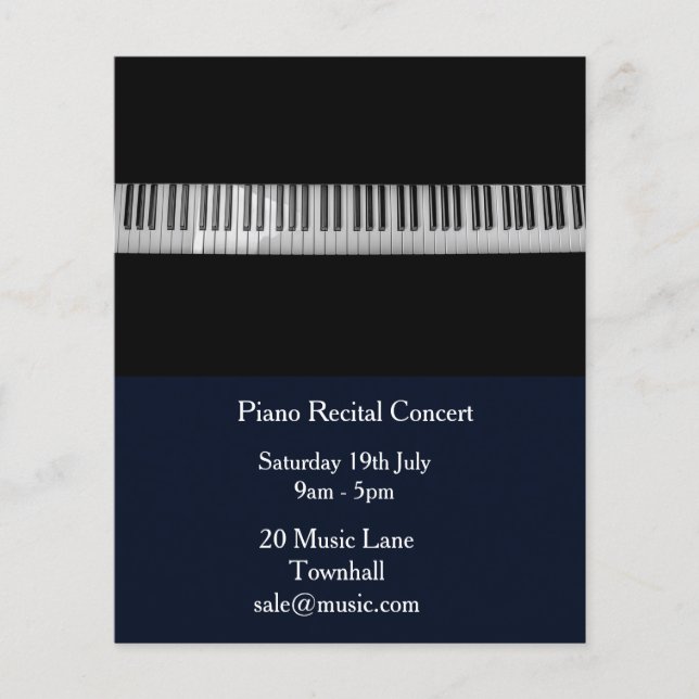 Flyer Piano — Desempenho musical (Frente)