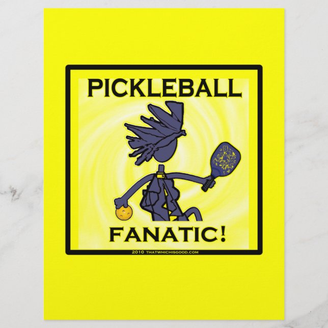 Flyer Picleball Fanático (Frente)