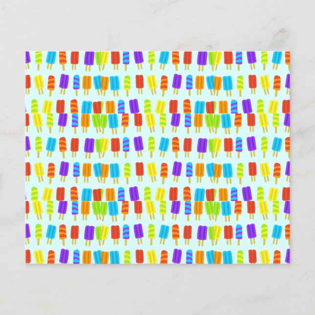 Flyer Picolés agudos e adoráveis de Verão icecream kawai (Frente)