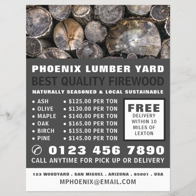 Flyer Pilha de toros, madeira/madeira/anúncio de madeira (Frente)