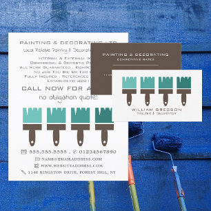 Flyer Pincéis De Mambre, Pintor E Decorador