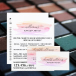 Flyer Pincelada de Aquarela, Publicidade de Artista de M<br><div class="desc">Pincelada de Aquarela,  Panfletos de Publicidade de Artista de Maquiagem pela Loja de Cartões de Negócios.</div>