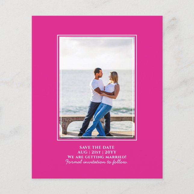 Flyer PINK Modern Core Weding (Frente)