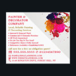 Flyer Pintor Colorido, Pintor e Decorador<br><div class="desc">Folha Colorida de Pintura,  Painter & Decorator Advertising Flyer pela Loja de Cartão de visita.</div>
