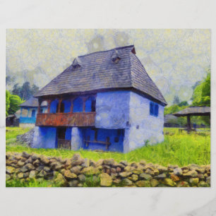 Flyer Pintura da casa azul