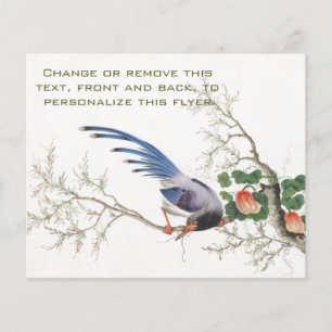 Flyer Pintura de pássaros chineses