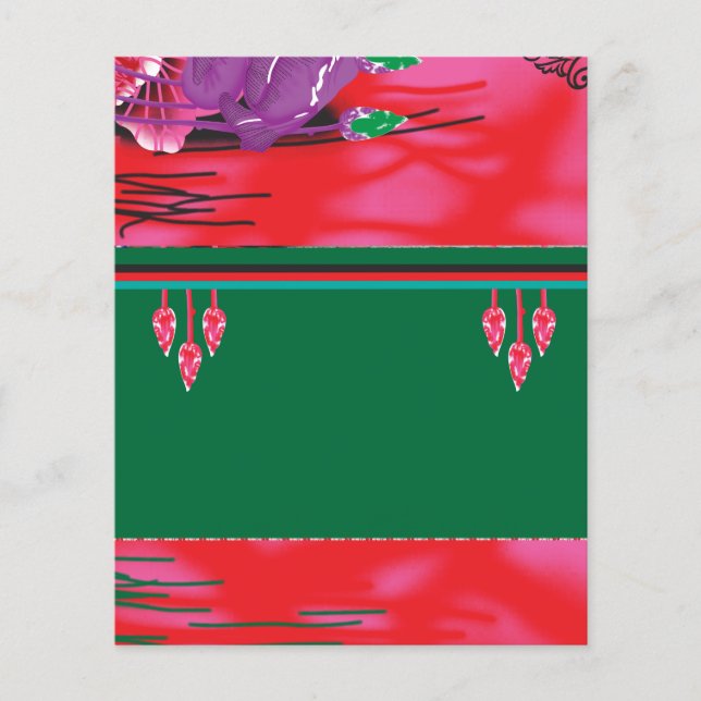 Flyer pintura de um sapo num campo de grama (Frente)