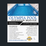 Flyer Piscina Cristal, Publicidade para Limpeza de Pisci<br><div class="desc">Piscina Cristal,  Serviço de Limpeza de Piscinas de Nadação Folheto Publicitário da Loja Cartão de visita.</div>