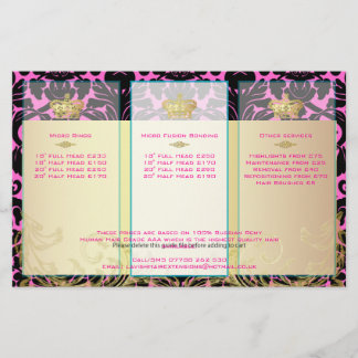 Flyer PixDezines cor da flora negra damask/diy backgroun
