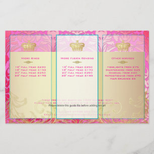 Flyer PixDezines flora damasco rosa