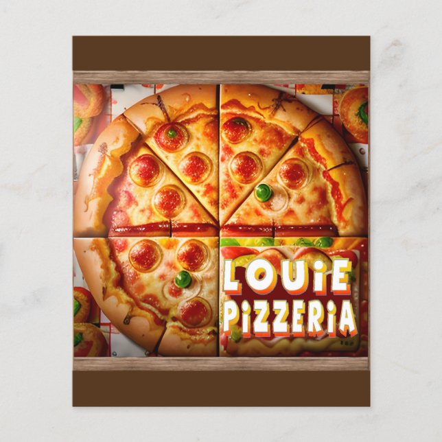 Flyer Pizza Pizzeria Design (Frente)