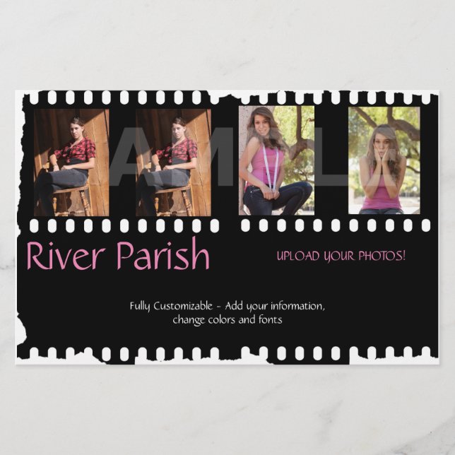 Flyer Placa de cabeça do ator do Barato 2 lateral (Frente)