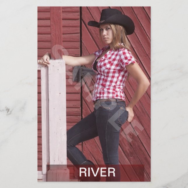 Flyer Placa Zed/Comp De Captura De Cabeça Vermelha Dois  (Frente)