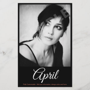 Flyer Placa Zed do Ator Comp do Modelo de Foto de 2 Lado