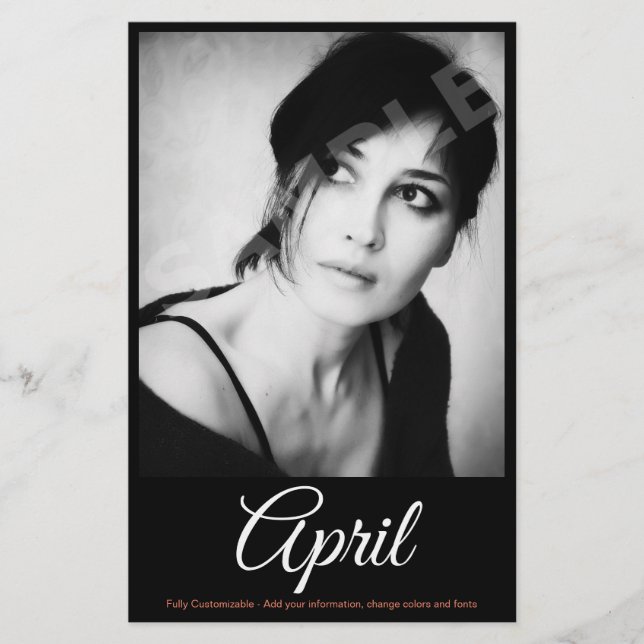 Flyer Placa Zed do Ator Comp do Modelo de Foto de 2 Lado (Frente)