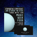 Flyer Planet Uranus, Planetarium Event Advertising<br><div class="desc">Planet Uranus,  Folhetos De Publicidade De Eventos Planetários Pela Loja De Cartão de visita.</div>