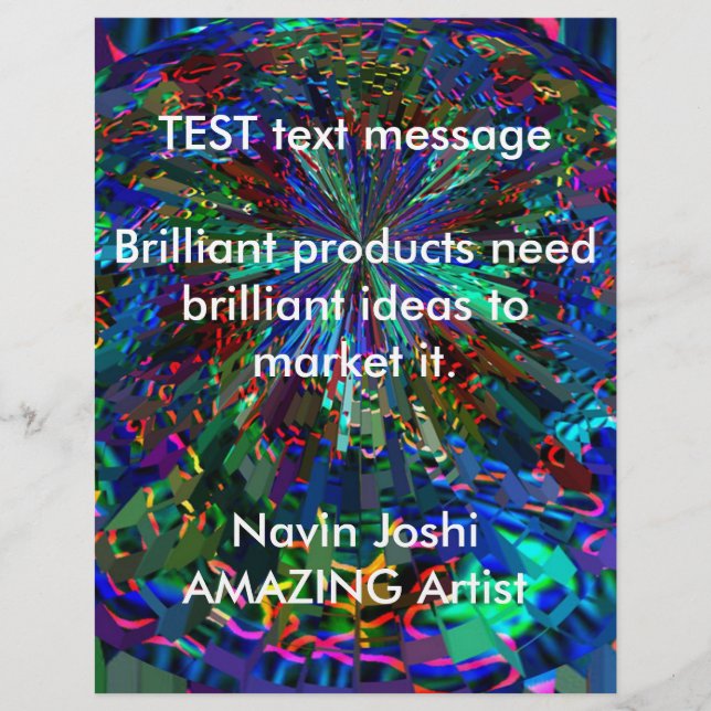 Flyer Planeta de Alienígena de Faísca Azul (Frente)