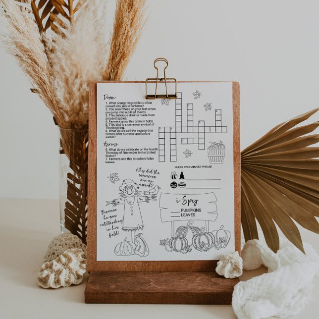 Flyer Planilha de Atividade de Queda para Crianças (Criador carregado)