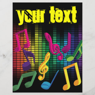 Flyer Plano de Fundo de Festa de Música