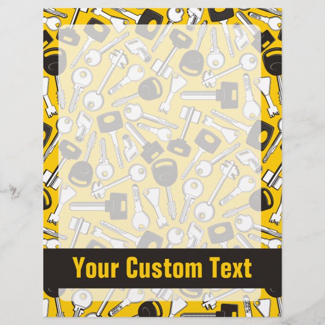 Flyer Plano de Fundo do Conjunto de Chaves (Frente)