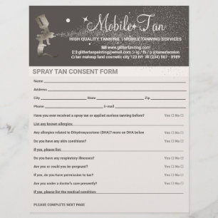 Flyer Plano de Negócios de Consentimento para Pulverizaç