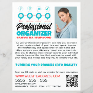 Flyer Plano para Design de sucesso, Organizador profissi
