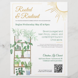 Flyer Plantas Potentes Estudo de Bíblias feminina