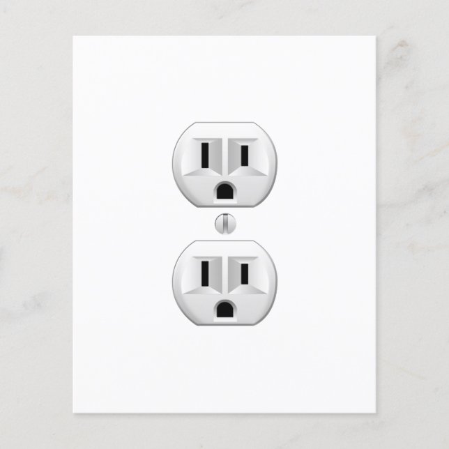 Flyer Plug-elétrico Clique para Personalizar Decor de Co (Frente)