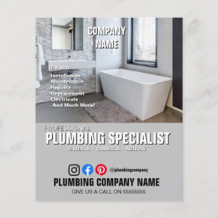 Flyer PLUMBING ESPECIALIST banheiro fitter