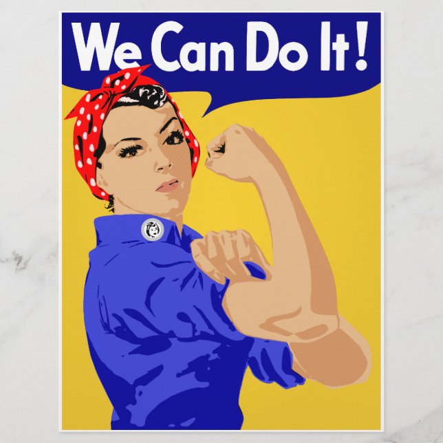 Flyer Podemos Fazer Isso! Rosie The Riveter WII Poster (Frente)