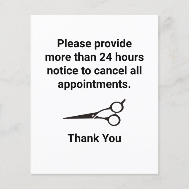 Flyer Política de cancelamento (Frente)