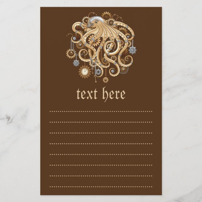 Flyer Polvo Steampunk Retro Fantasia Mecânica (Frente)